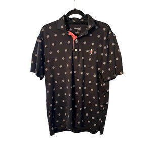 Johnnie-O Floral Golf Women's Polo Size Medium Short Sleeve Embroidered Casual